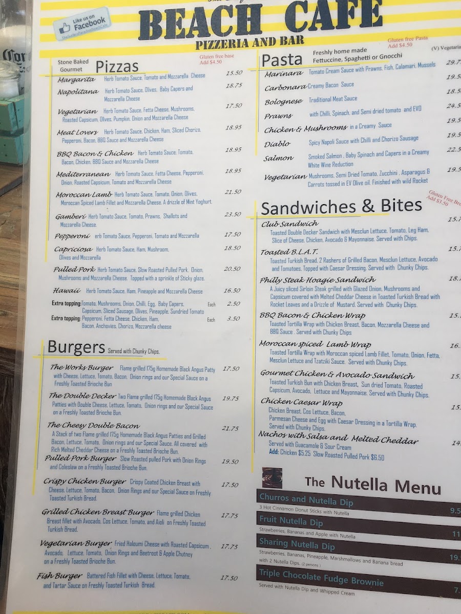 Beach Cafe Menu - Image 4